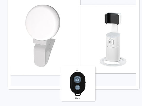 Image of Smart Face Recognition Tracking PTZ Mobile Phone Stand Anchor Live Broadcast Stand