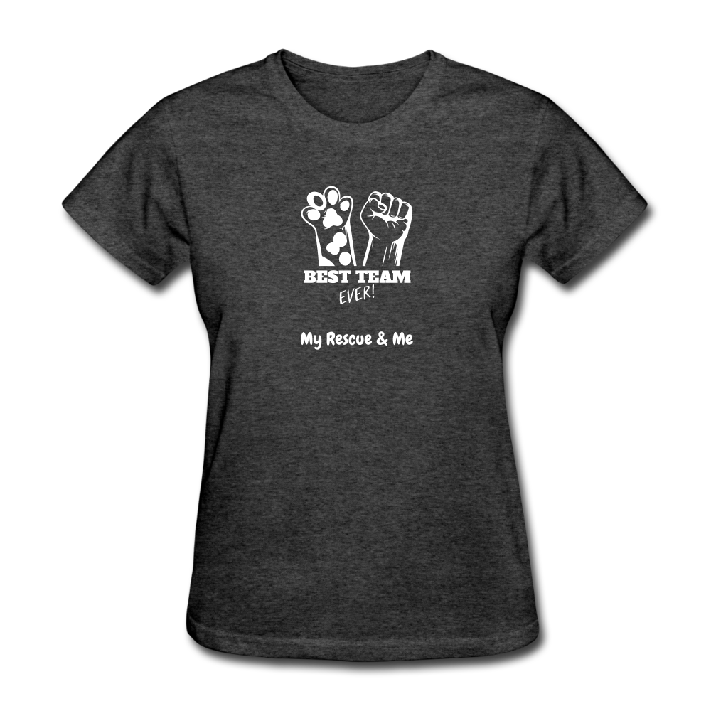Beast Team Ever - My Rescue and Me - Women's T-Shirt - heather black