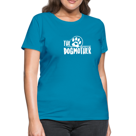 Image of The Dog Mother Women's T-Shirt - turquoise