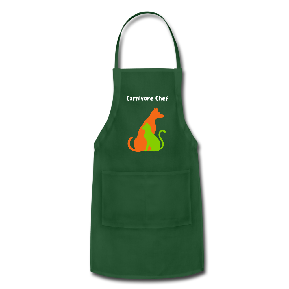 Carnivore Chef Apron - forest green