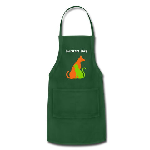 Image of Carnivore Chef Apron - forest green