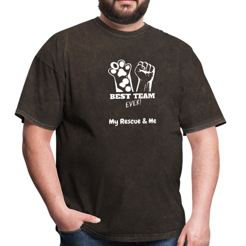 Best Team Ever My Rescue and Me - Men's T-Shirt - mineral black