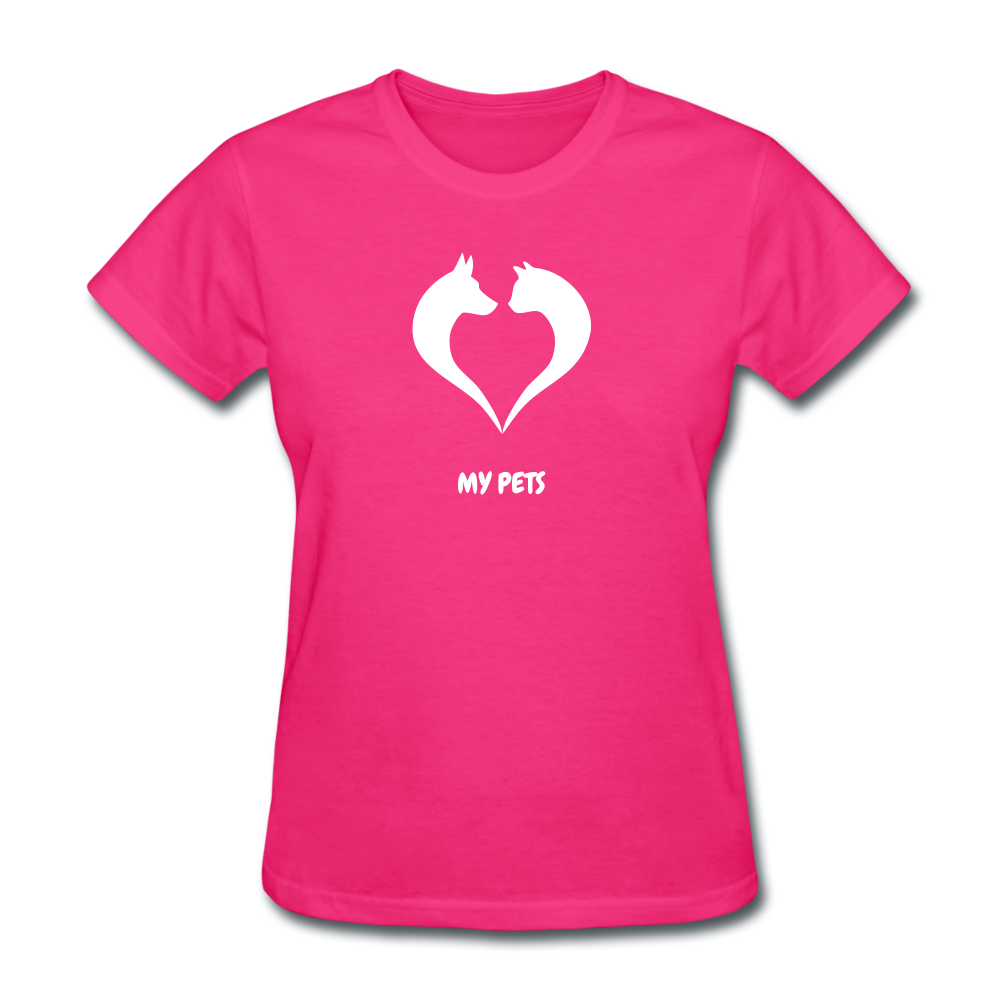 Love My Pets Women's T-Shirt - fuchsia