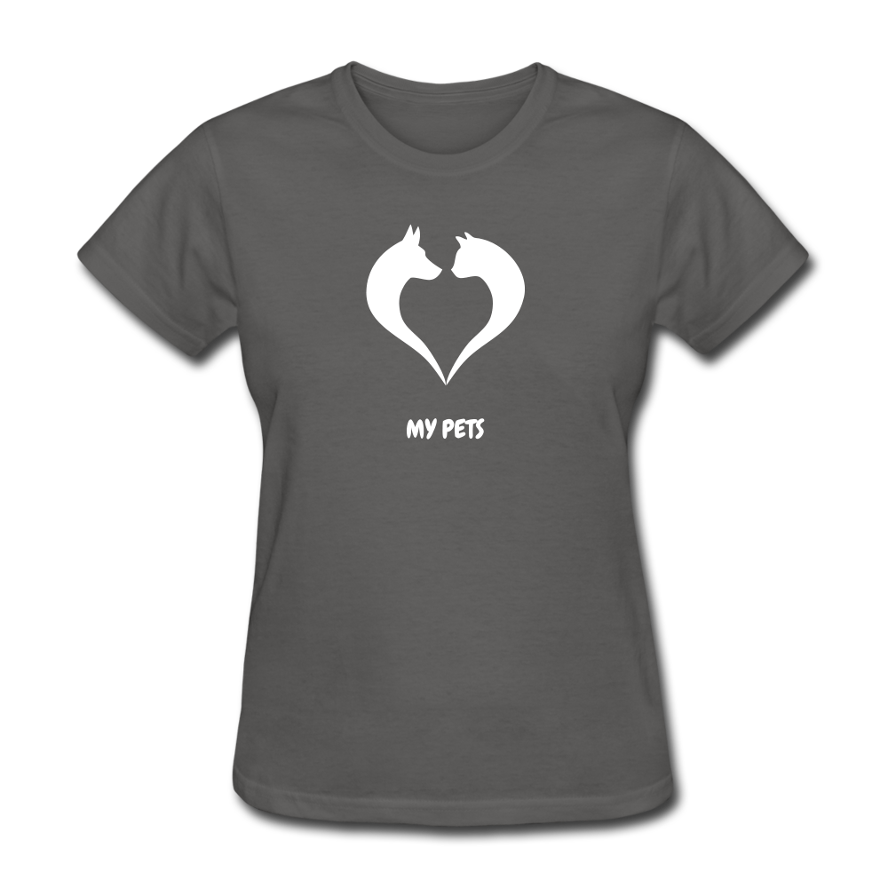 Love My Pets Women's T-Shirt - charcoal