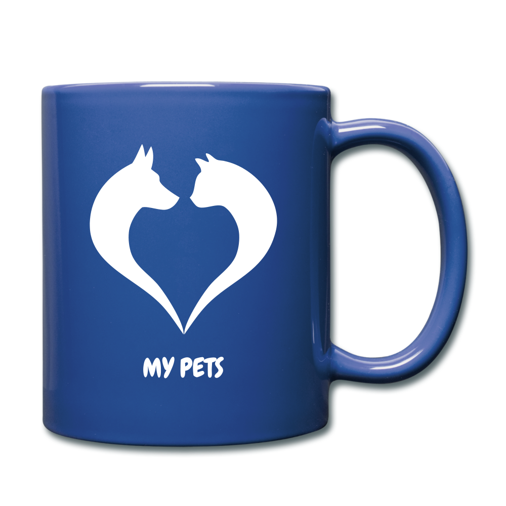 Love My Pets Full Color Mug - royal blue