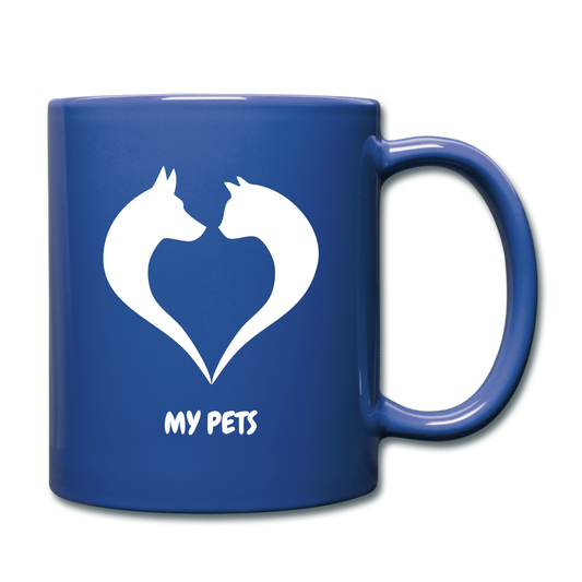 Love My Pets Full Color Mug - royal blue