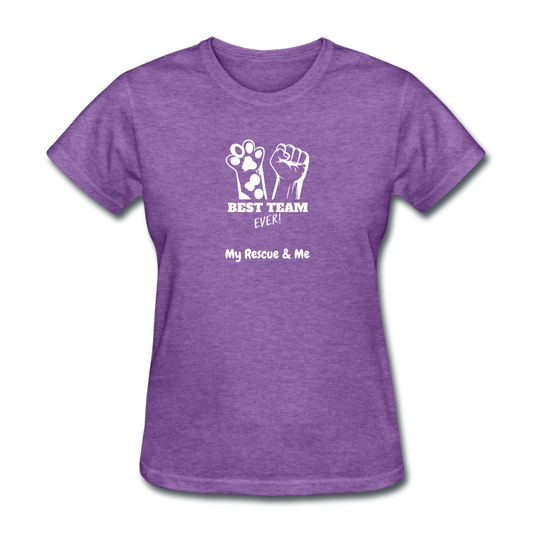 Beast Team Ever - My Rescue and Me - Women's T-Shirt - purple heather