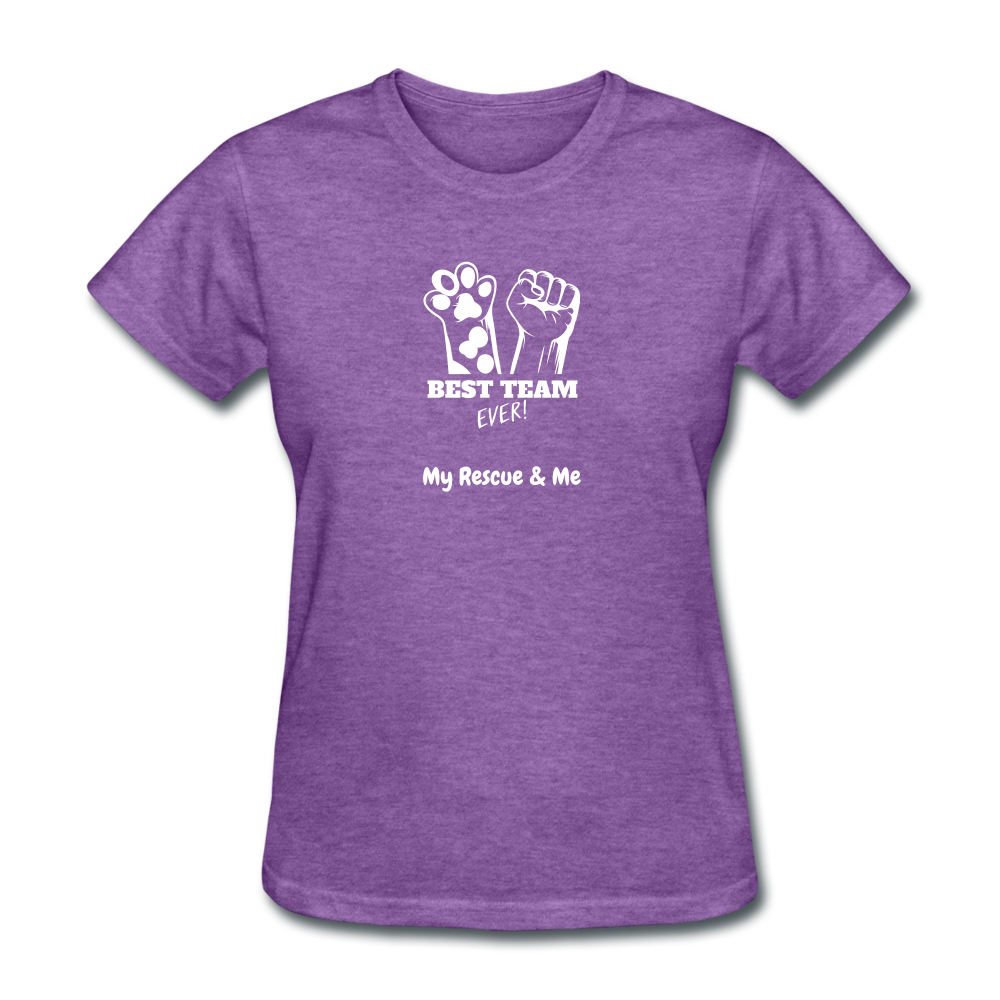 Beast Team Ever - My Rescue and Me - Women's T-Shirt - purple heather