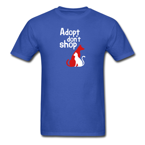 Image of Adopt don't Shop Men's T-Shirt - royal blue