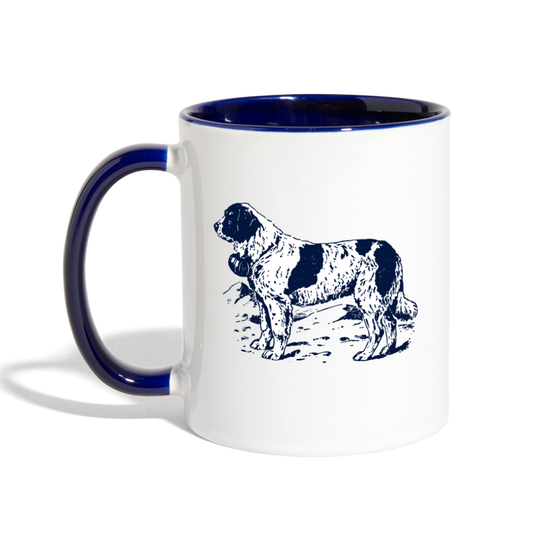 Contrast Coffee Mug - white/cobalt blue