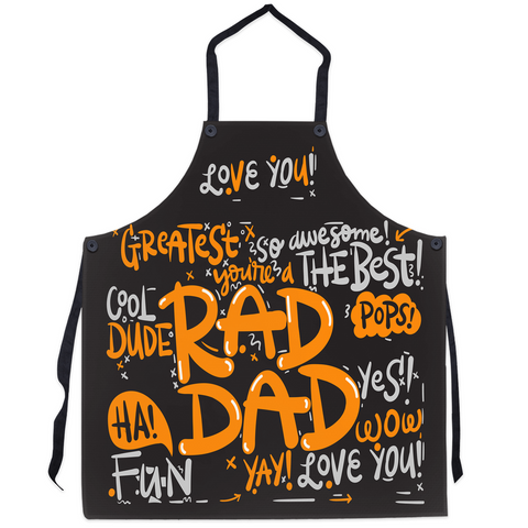 Rad Dad Apron - World's Best Dad Apron, Best Dad