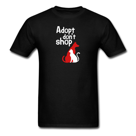 Image of Adopt don't Shop Men's T-Shirt - black