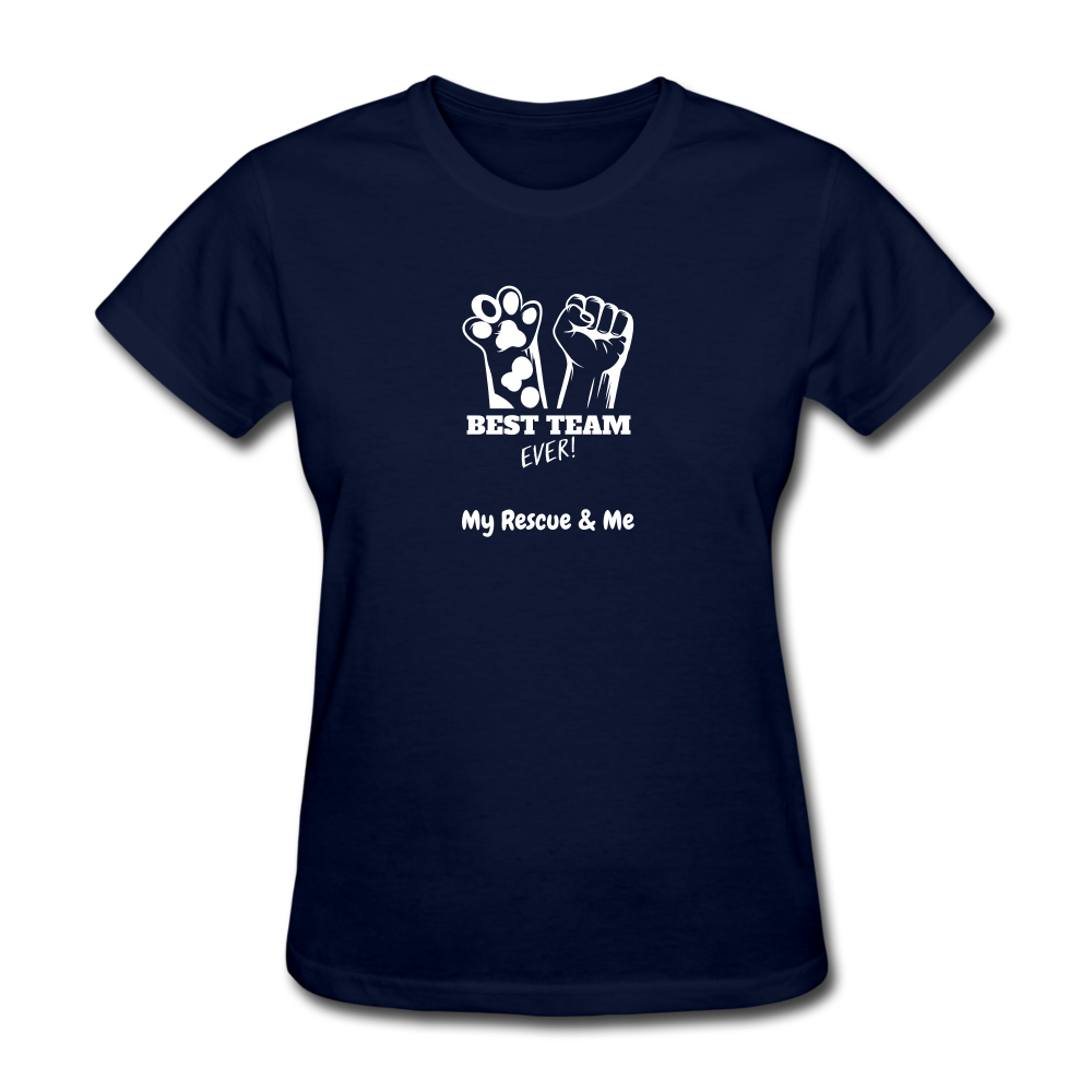 Beast Team Ever - My Rescue and Me - Women's T-Shirt - navy