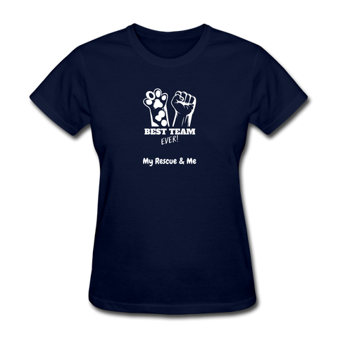 Image of Beast Team Ever - My Rescue and Me - Women's T-Shirt - navy