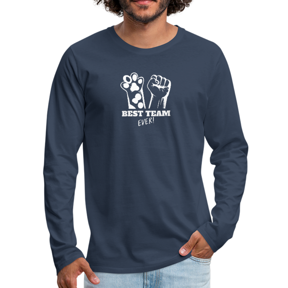 Best team Ever Men's Premium Long Sleeve T-Shirt - navy