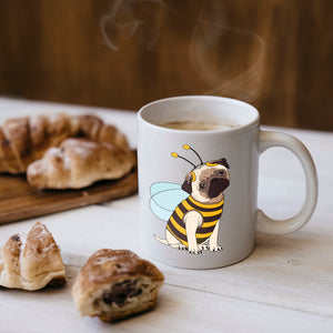 Mug with Cute Pug Design