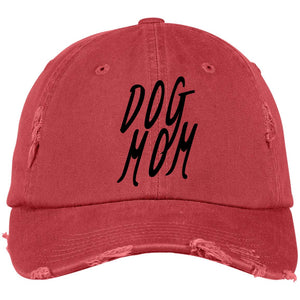 Dog Mom Cap Distressed - 100% Cotton available in different colors