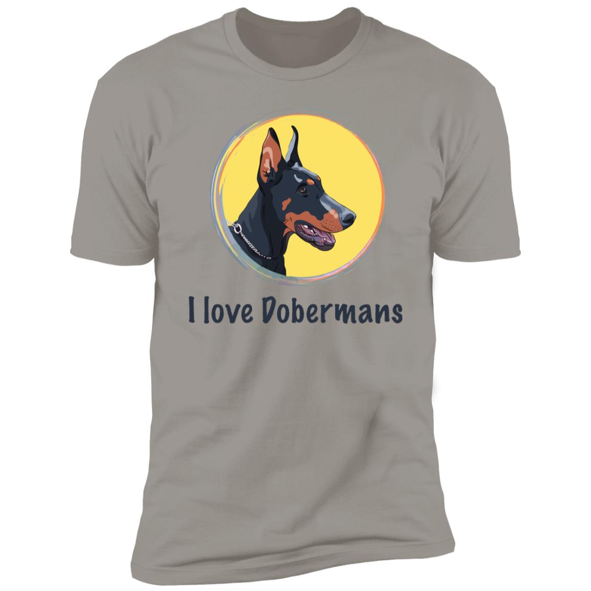 Premium Short Sleeve Tee with Doberman Breed Design