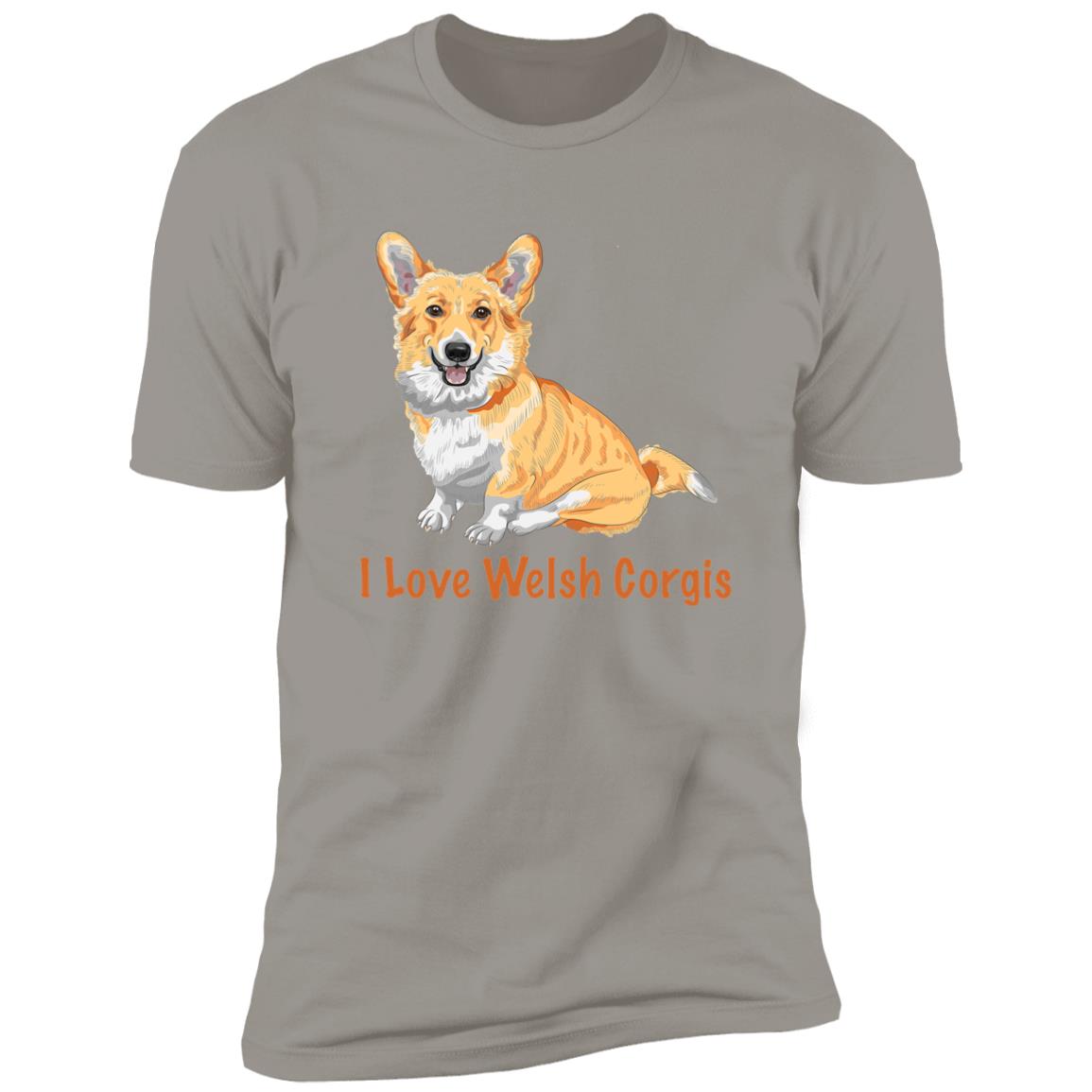 Premium Short Sleeve Tee | "I Love Welsh Corgis"