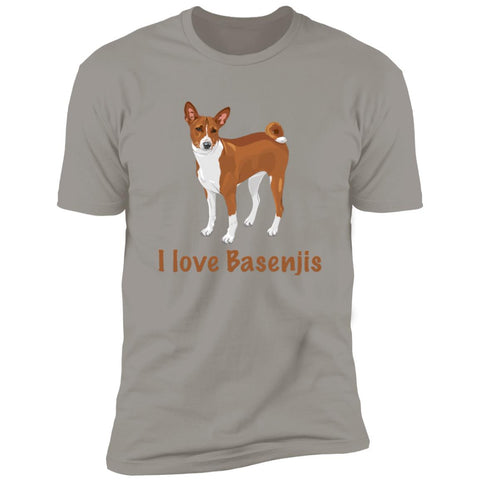 Image of Premium Short Sleeve Tee | "I Love Basenjis"