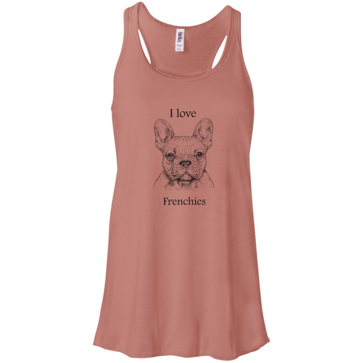 I love Freinchies Bella + Canvas Flowy Racerback Tank