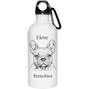 I love Frenchies 20 oz. Stainless Steel Water Bottle