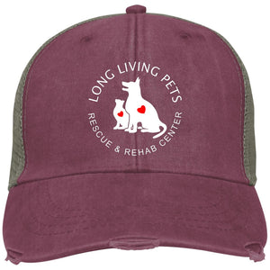Long Living Pets Rescue and Rehab Center Distressed Adams Ollie Cap