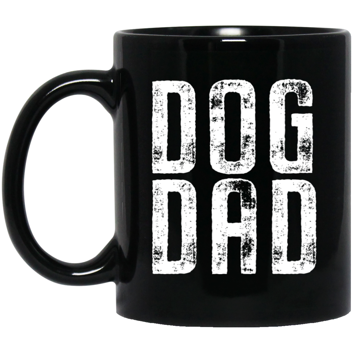 Dog Dad Mug  11 oz. Black Mug