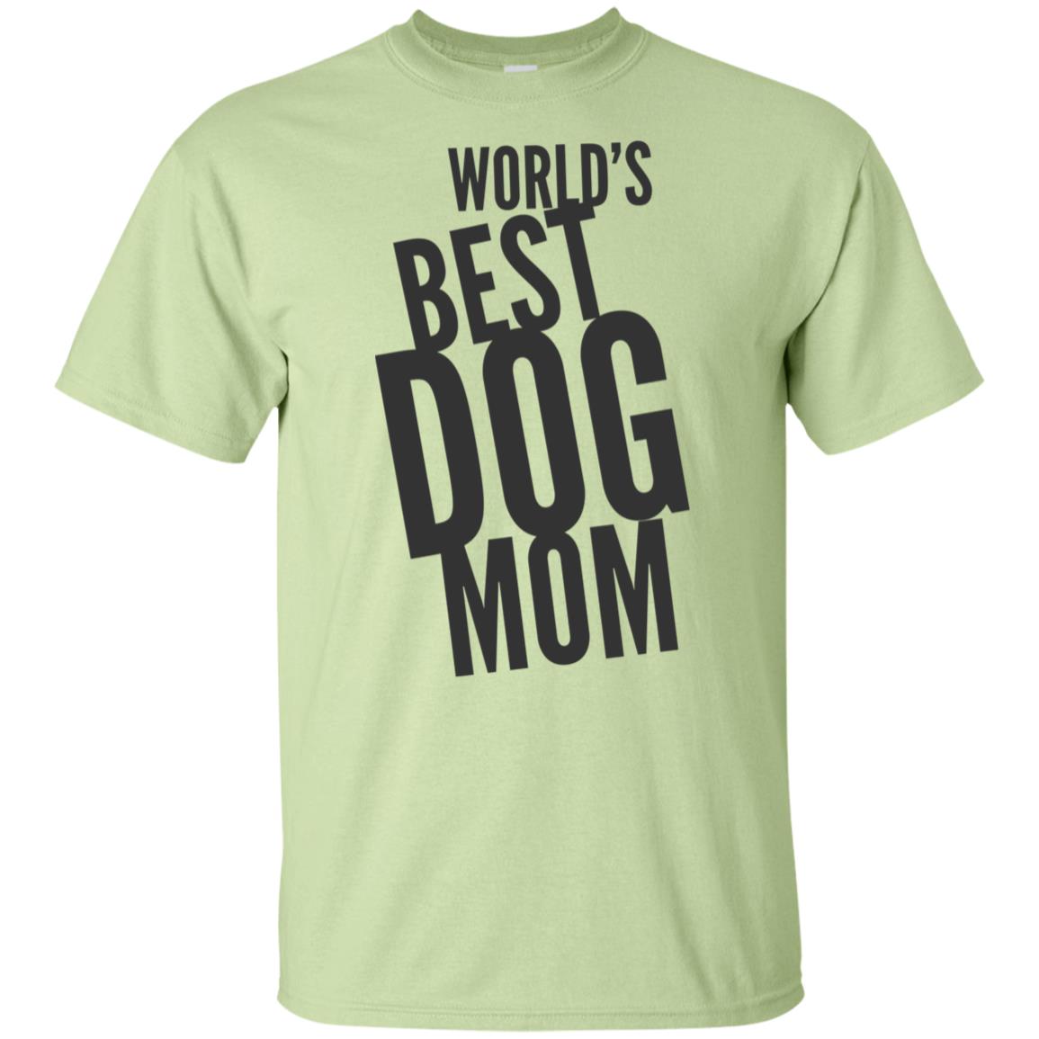 Word's Best Dog Mom  Cotton T-Shirt