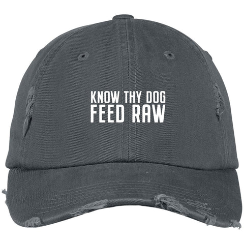 Image of Know Thy Dog Distressed Cap -Embroidered