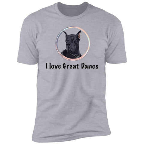 Image of Premium Short Sleeve Tee with Great Dane Breed Design