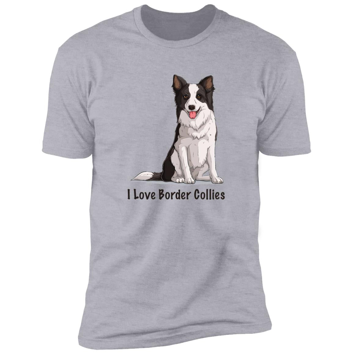 Premium Short Sleeve Tee | "I Love Border Collies"