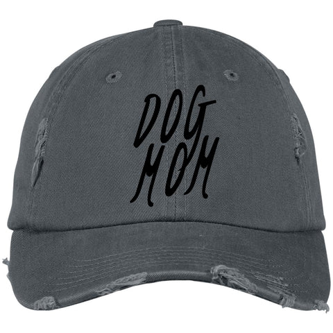 Image of Dog Mom Cap Distressed - 100% Cotton available in different colors