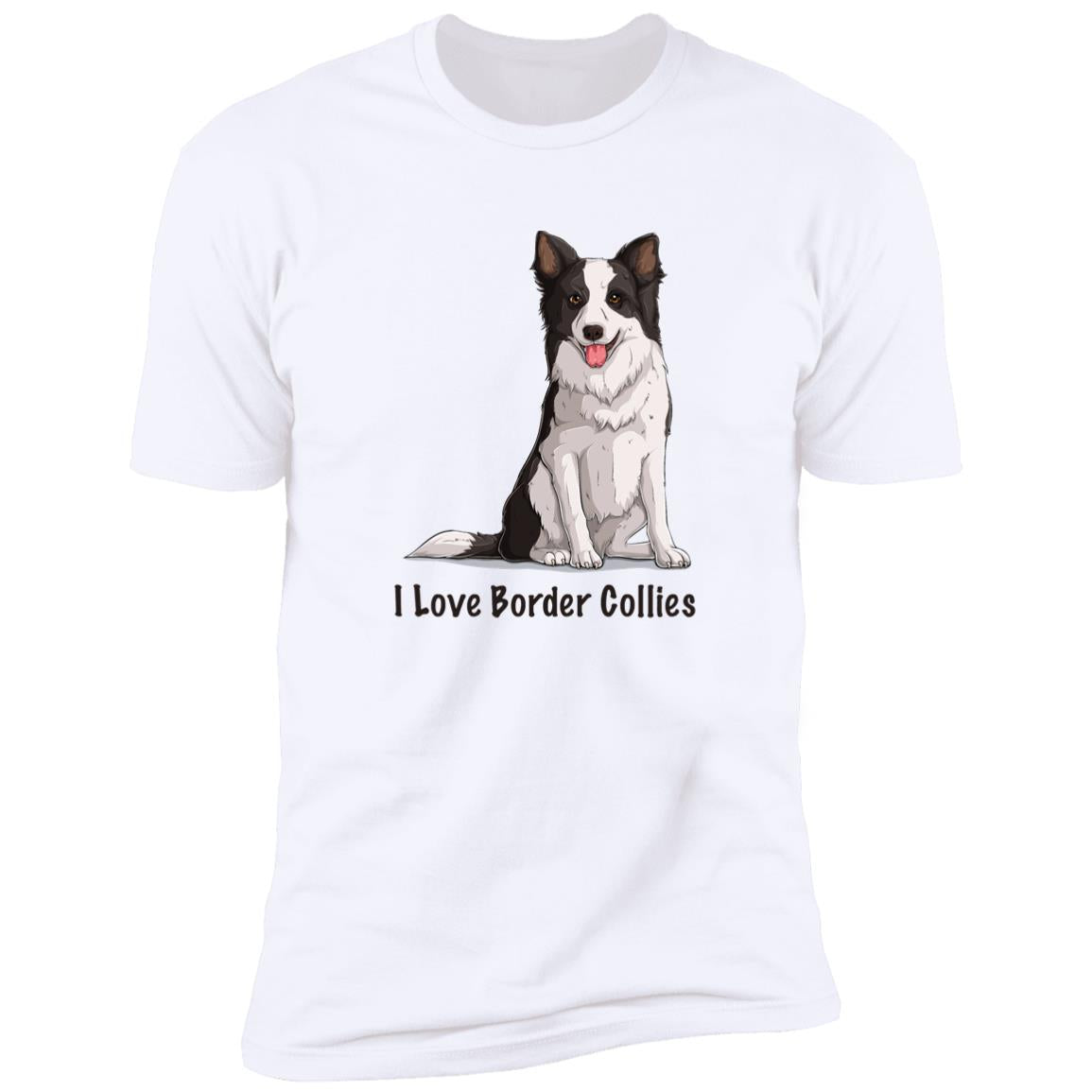 Premium Short Sleeve Tee | "I Love Border Collies"