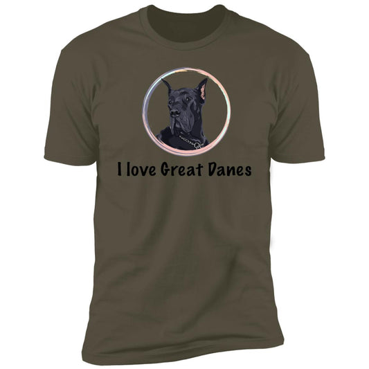 Premium Short Sleeve Tee with Great Dane Breed Design