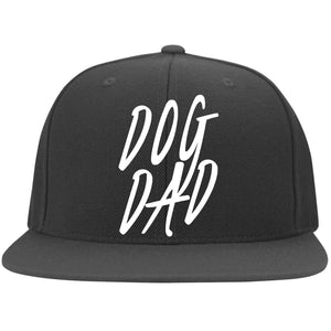 Dog Dad Cap - Flat Bill Twill Flexfit Cap