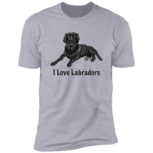 Premium Short Sleeve Tee | "I Love Labradors"