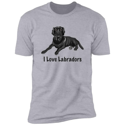 Image of Premium Short Sleeve Tee | "I Love Labradors"