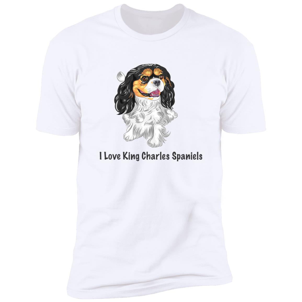 Premium Short Sleeve Tee | "I Love King Charles Spaniels"