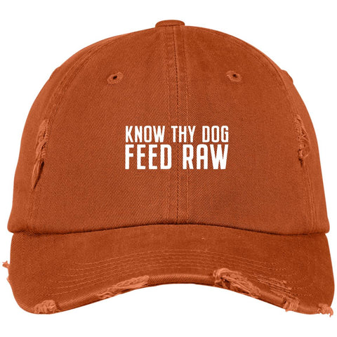 Image of Know Thy Dog Distressed Cap -Embroidered