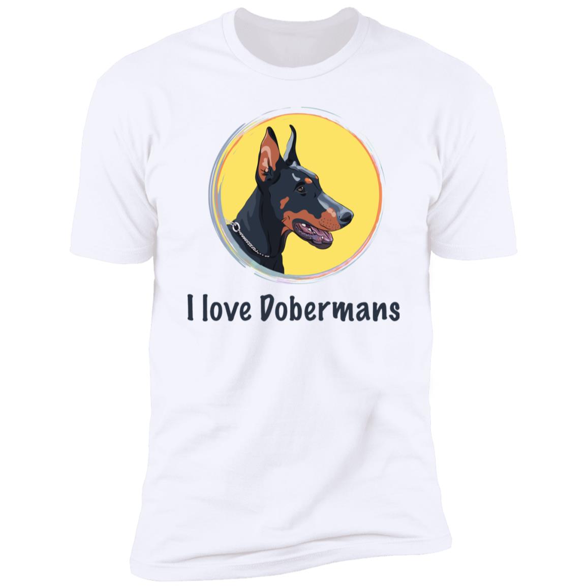 Premium Short Sleeve Tee with Doberman Breed Design