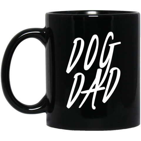 Image of Dog Dad 11 oz. Black Mug