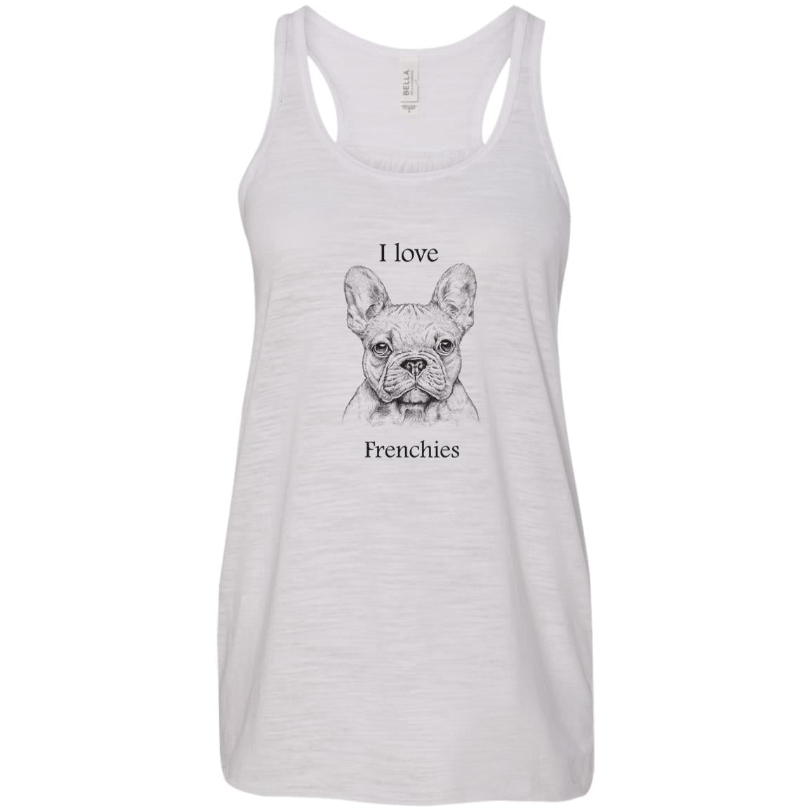 I love Freinchies Bella + Canvas Flowy Racerback Tank