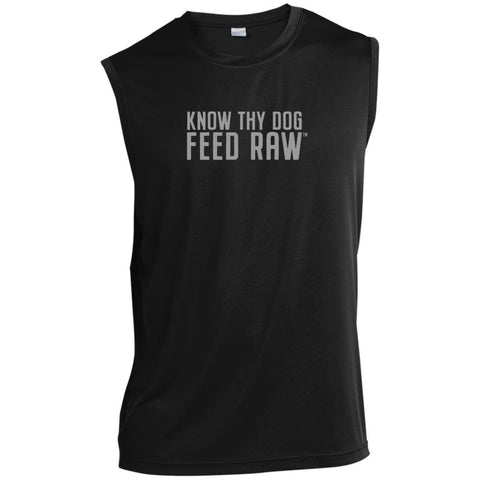 Image of Know Thy Dog Feed Raw |  Men’s Sleeveless Performance Tee