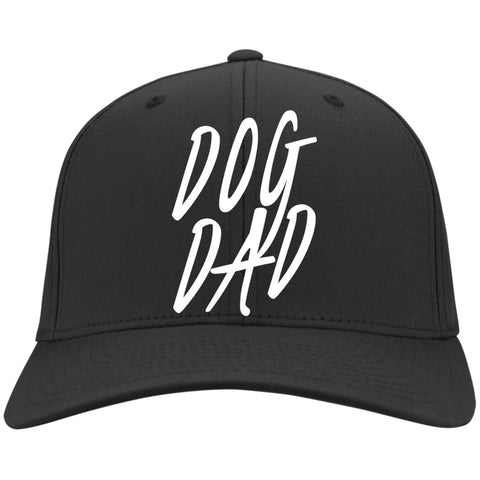 Image of Dog Dad Twill Cap - 6 colors, 100% Cotton, Embroidered, adjustable hook and loop closure.