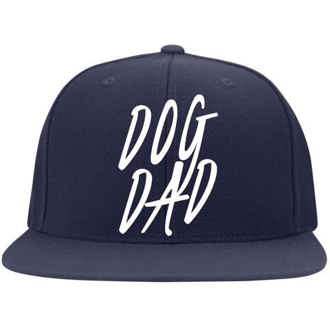 Image of Dog Dad Cap - Flat Bill Twill Flexfit Cap