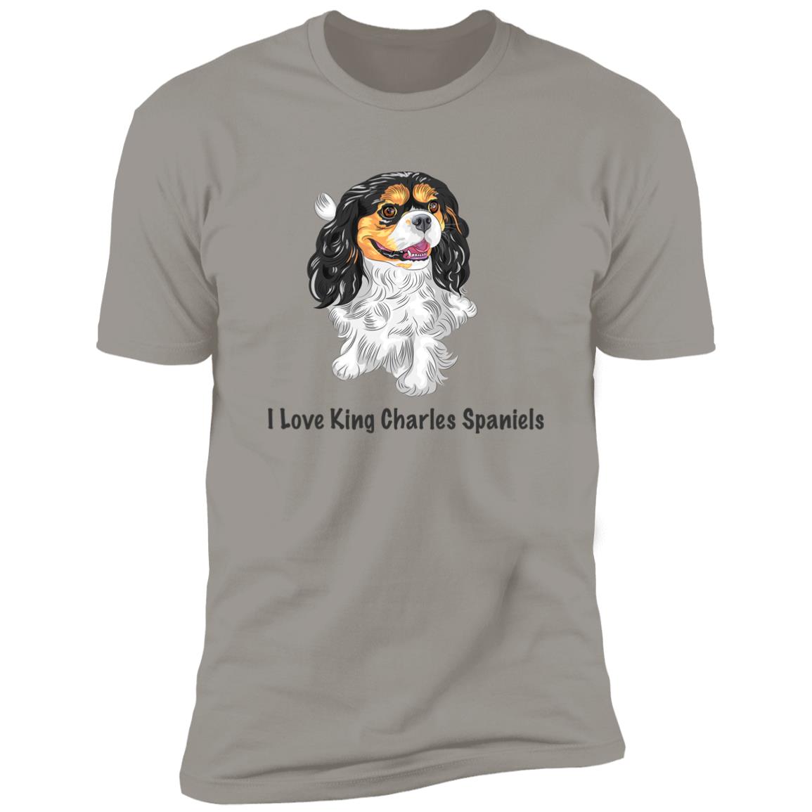 Premium Short Sleeve Tee | "I Love King Charles Spaniels"