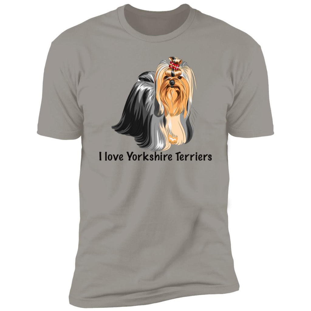 Premium Short Sleeve Tee with Yorkshire Terrier Breed Design