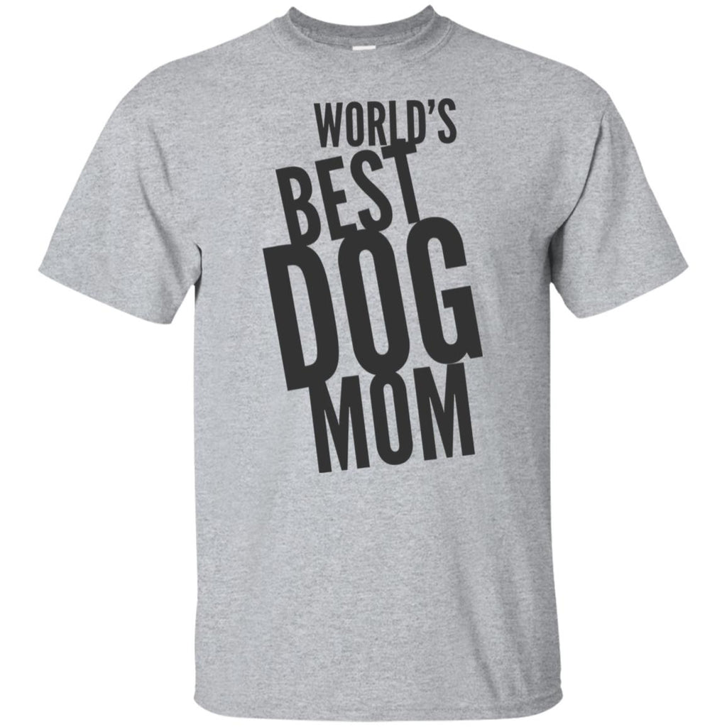 Word's Best Dog Mom  Cotton T-Shirt