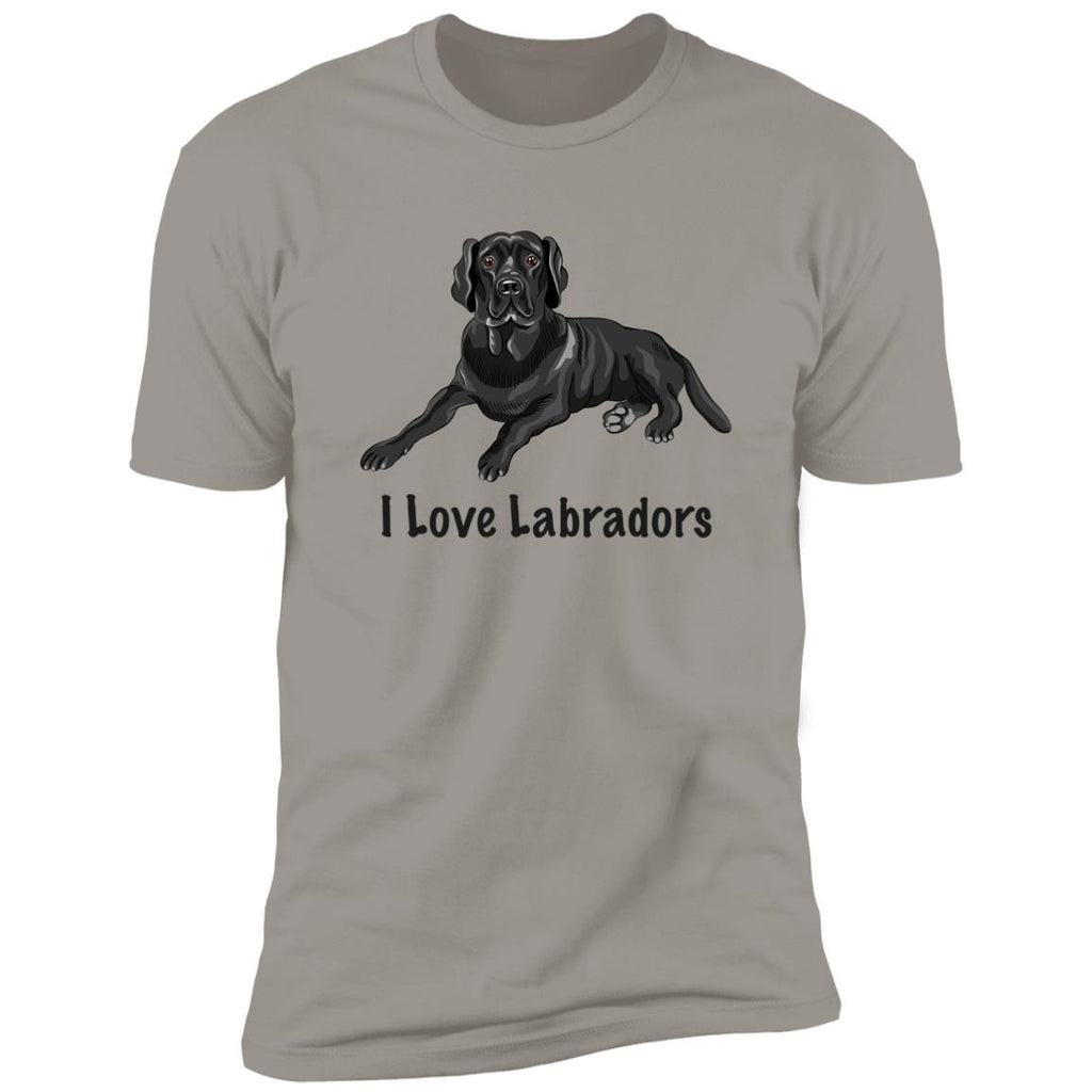 Premium Short Sleeve Tee | "I Love Labradors"